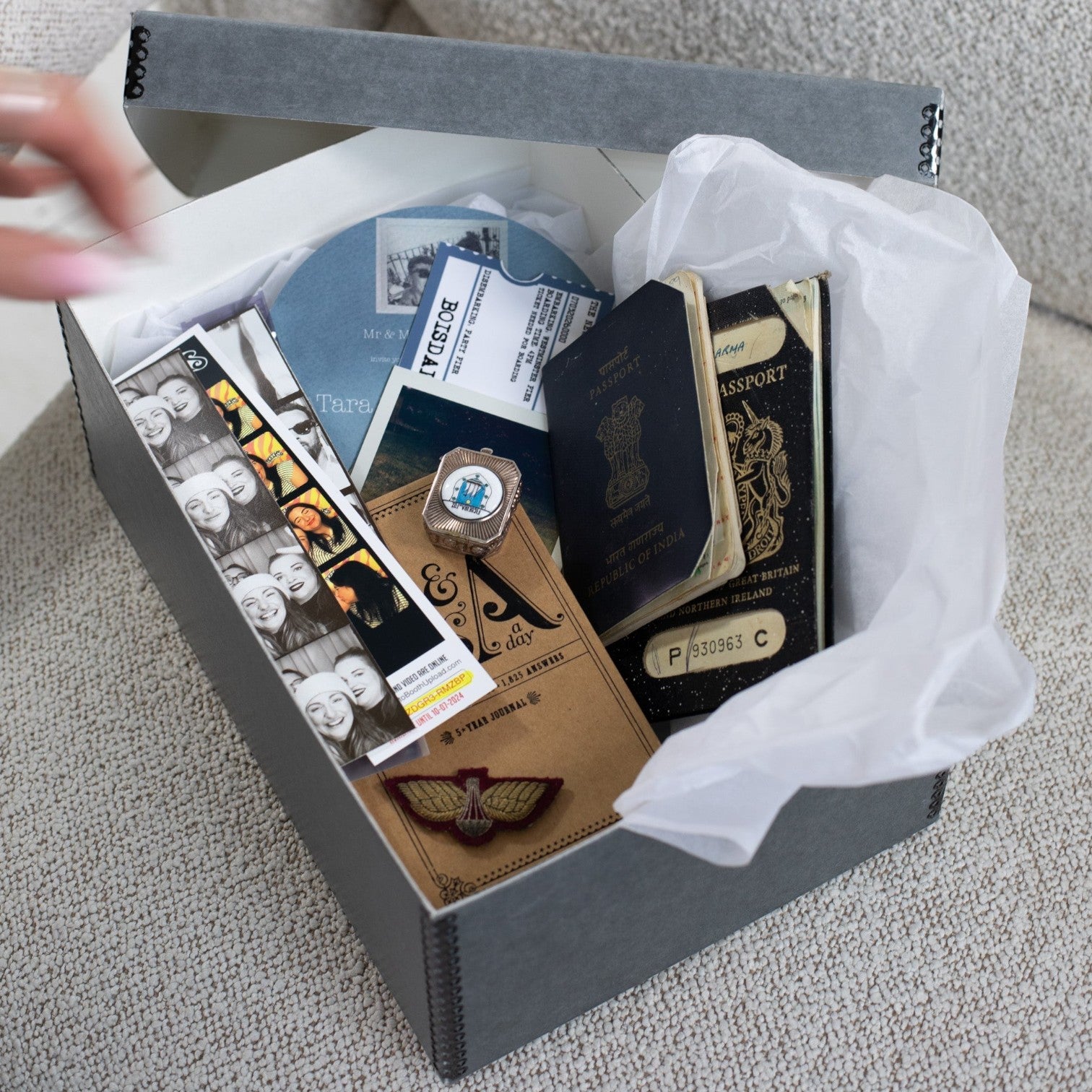Kept Store acid-free unbuffered white tissue paper for wrapping and protecting delicate textiles.