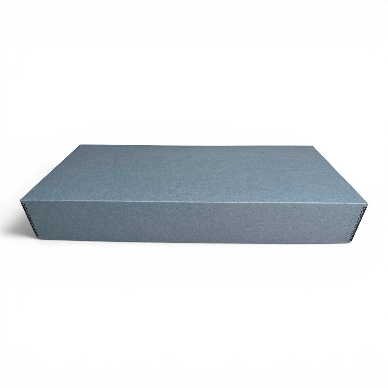 Kept Store large acid-free wedding dress storage box in grey, designed for museum-grade textile preservation.