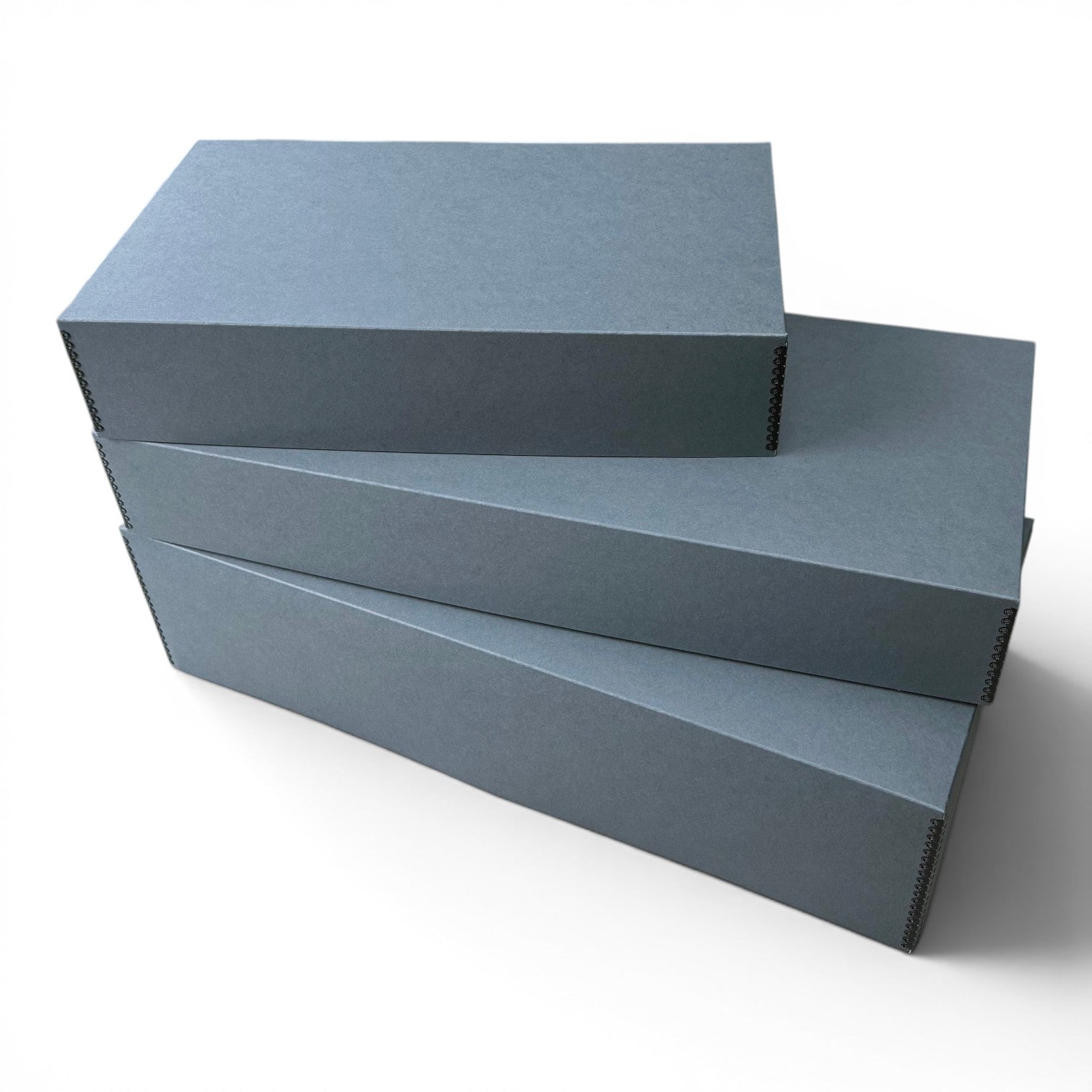 Kept Store extra large acid-free wedding dress storage box in grey, designed for museum-grade textile preservation.