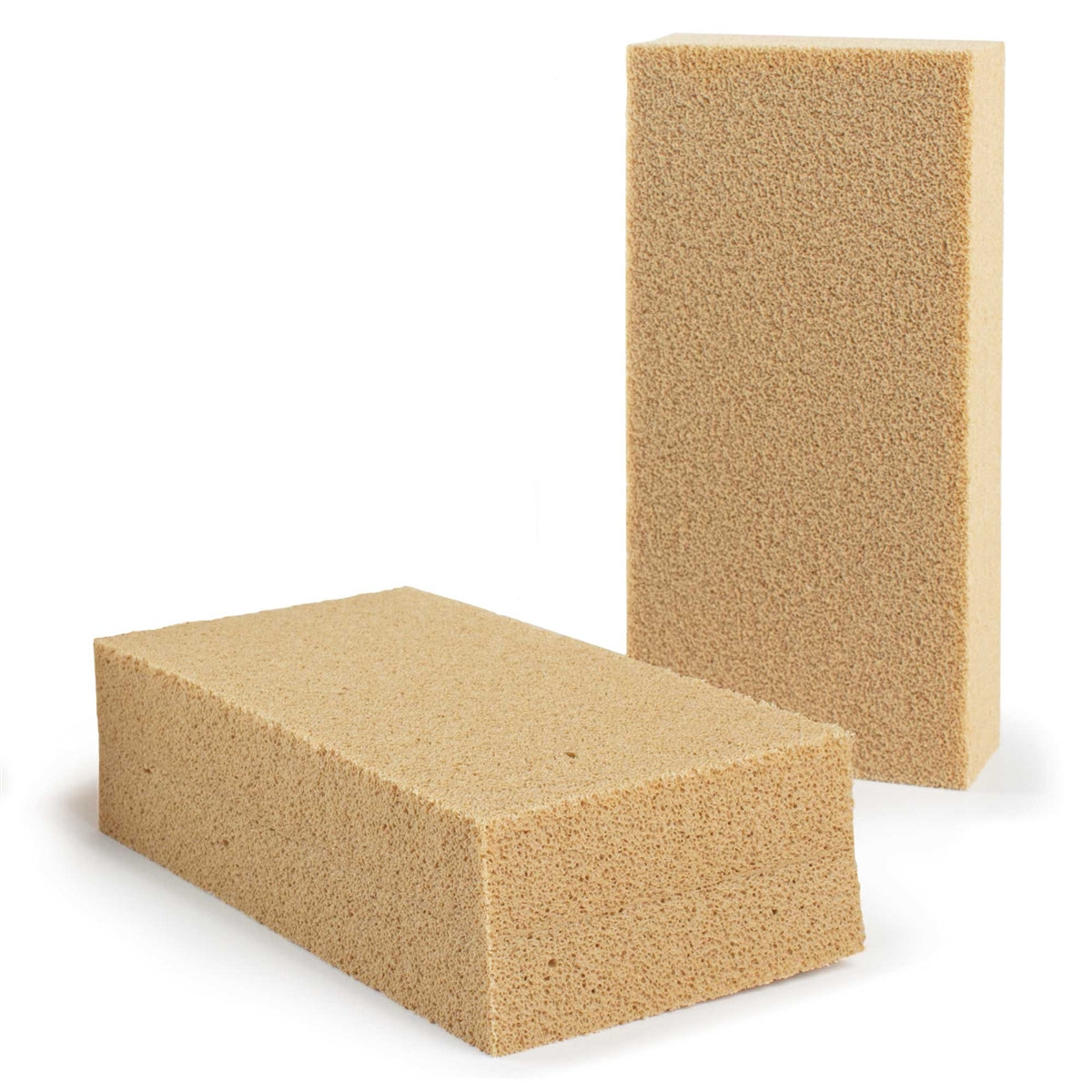 Dry cleaning sponge, a block of vulcanised natural rubber used dry to lift dust, soot and pet hair from velvet, lampshades, books and walls