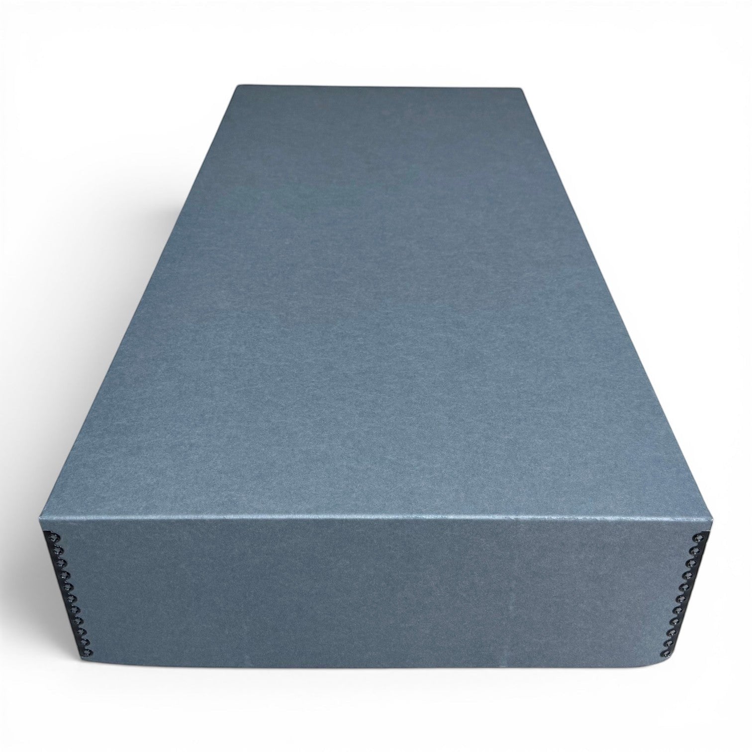 Kept Store large acid-free wedding dress storage box in grey, designed for museum-grade textile preservation.