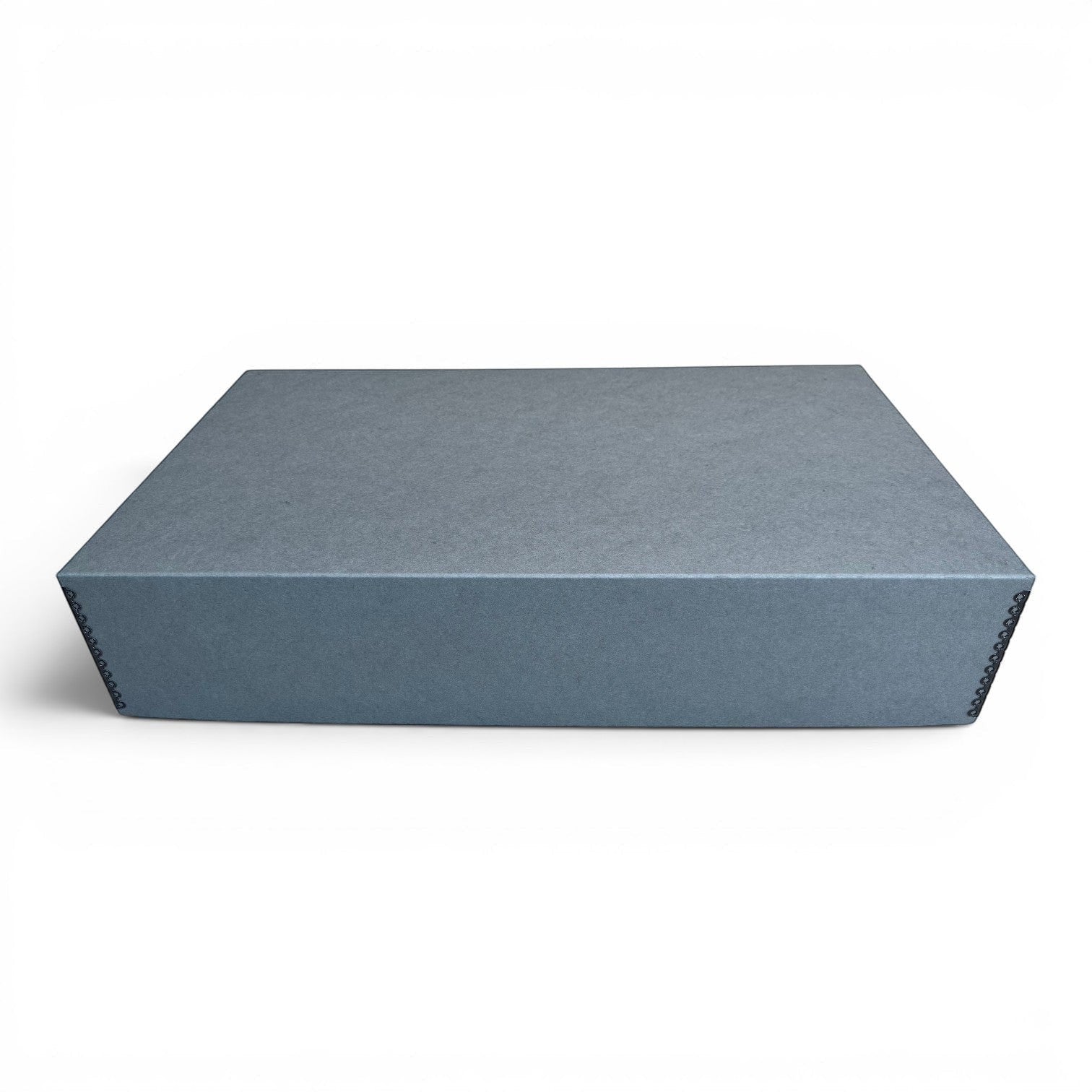 Kept Store acid-free wedding dress storage box in grey, museum-grade archival box for delicate textile preservation.